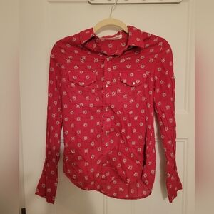 Ulla Johnson Red Blouse 100% cotton